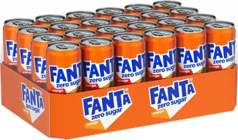 Fanta Orange Soda 330ml Can (Pack of 6)