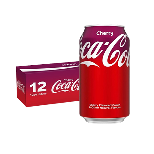 Coca-Cola Cherry Coke Soda, 12 Fl Oz (pack of 12)
